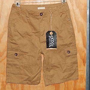 #1737 Skool Threads Cargo Shorts 8 pockets Boys NWT sz 12